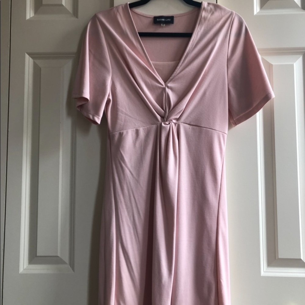 Sugarlips light pink babydoll dress